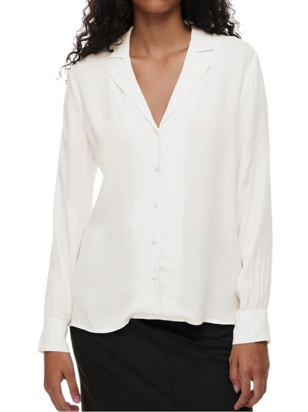 Wilfred Tulum button down flowy white Blouse size M excellent condition